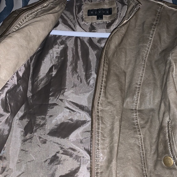 Faux leather Bomber jacket - Picture 3 of 4